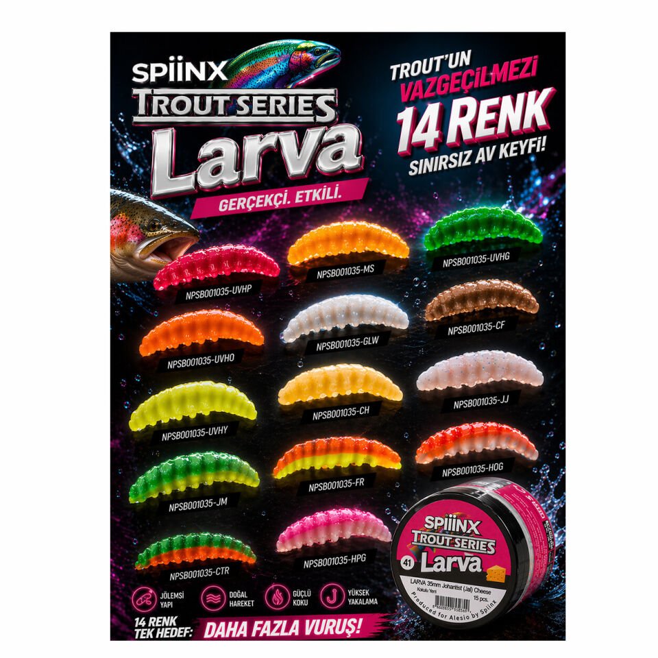 SPIINX LARVA 35MM 14P PEYNİR JAMAICA 72
