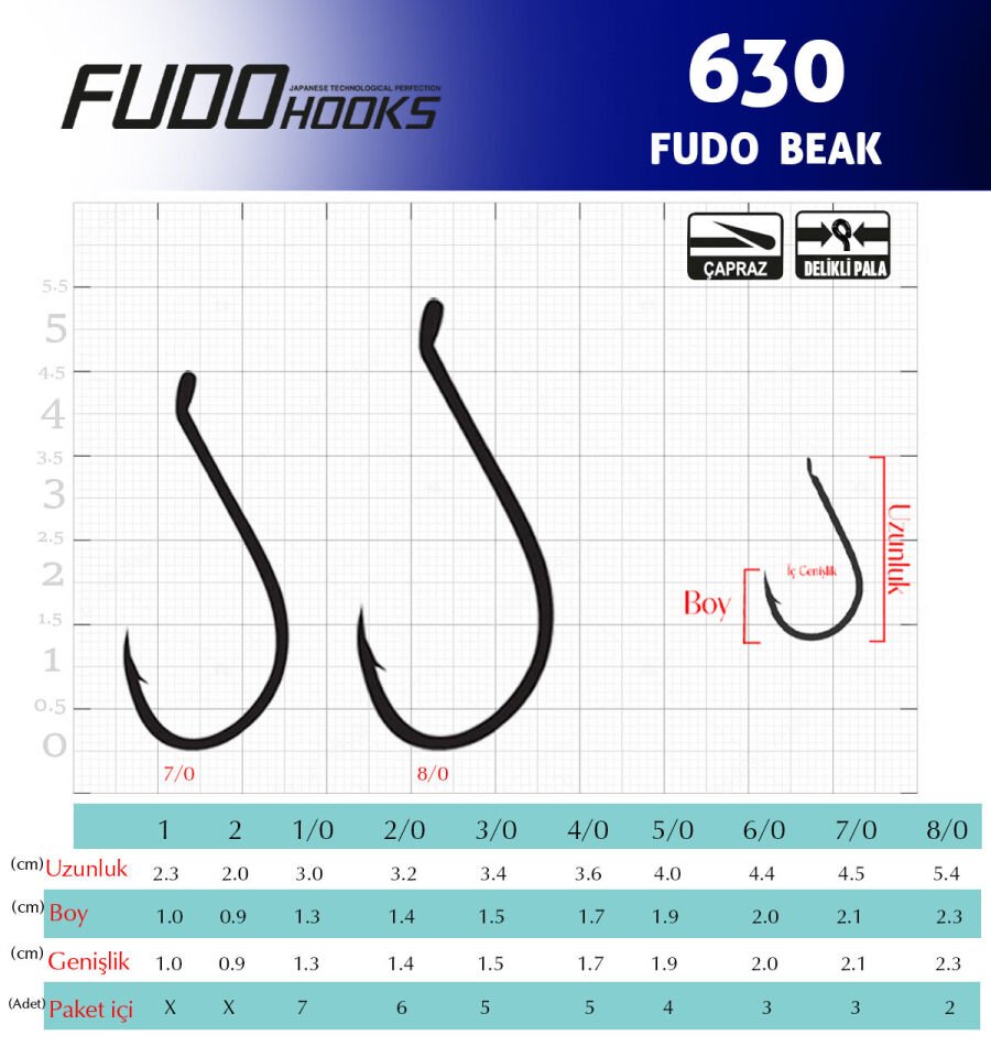 6307 FUDO BEAK #6/0 TEFLON 3P